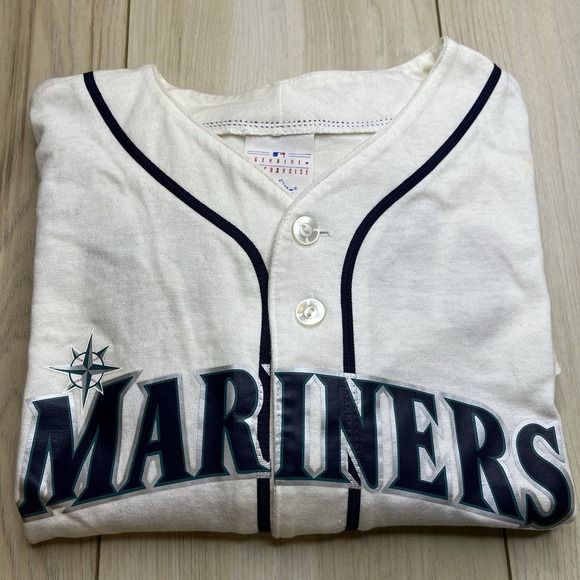 Majestic Other - Seattle Mariners Vintage Majestic Jersey Button Up 24 Griffey White Mens Size XL